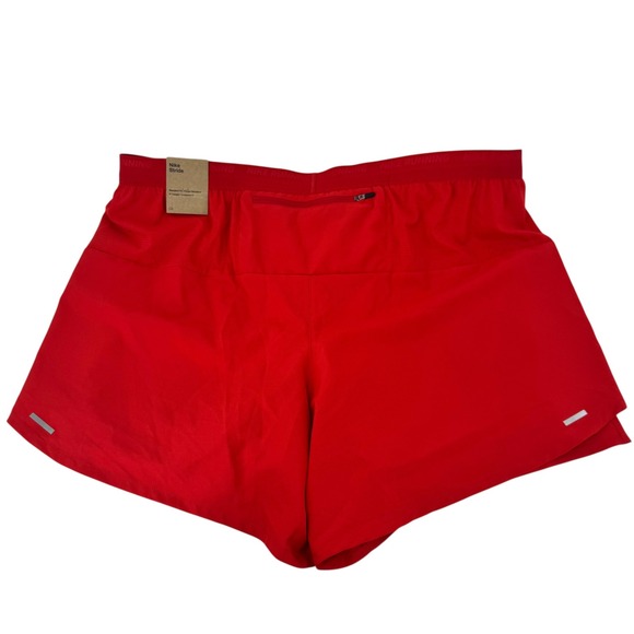 Nike Stride Mens 5 Inch Running Shorts Red Dri-FIT FN2992-657 XXL New with Tags - Picture 3 of 13